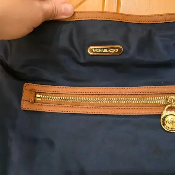 Michael kors Large Navy Nylon Crossbody Bag - Picture 4 of 4